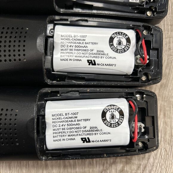 Uniden DECT 6.0 Cordless Phone Set 1580-3 Answering Machine & 2 Single Line READ - Picture 6 of 9